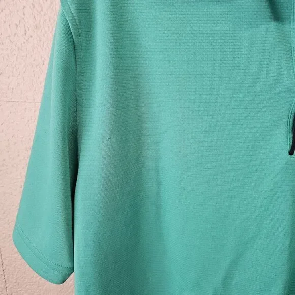 Under Armour Men’s XL Green Performance Polo Shirt Loose Fit HeatGear Golf U760 - Picture 3 of 10